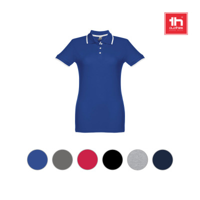 THC ROME WOMEN. Polo bicolor para senhora